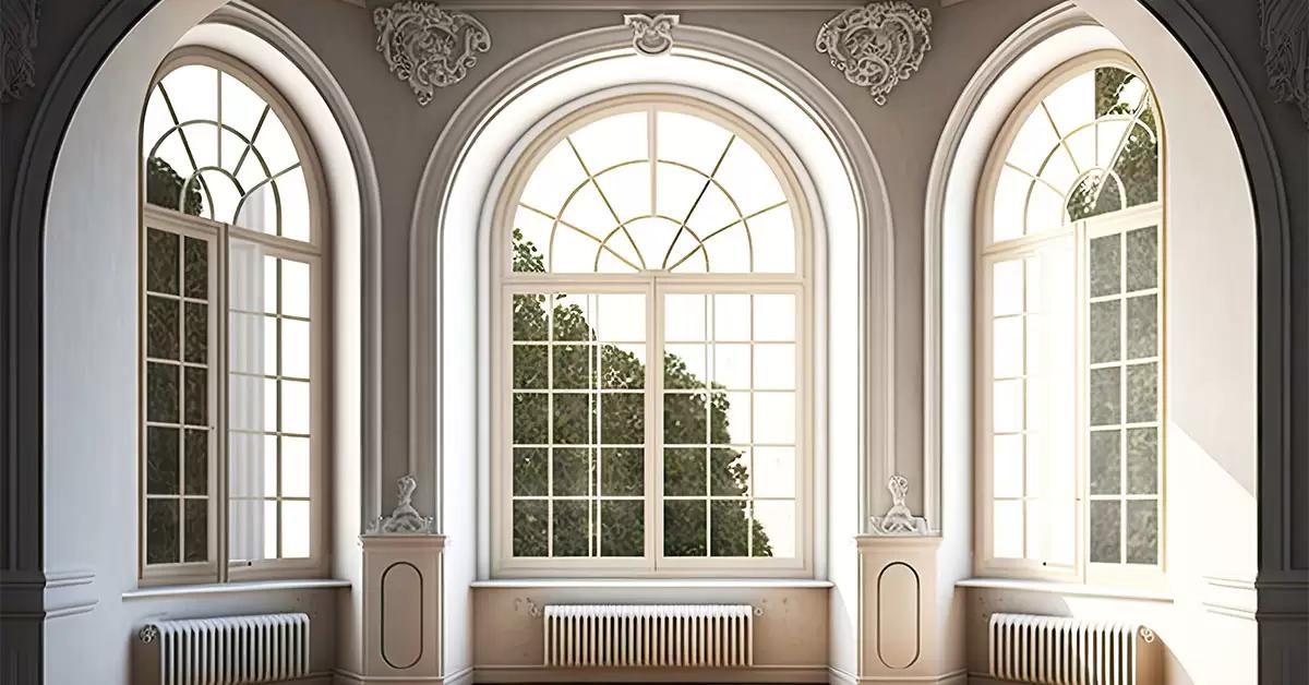 uPVC windows installed in a heritage bungalow in Coimbatore, Tamil Nadu — custom uPVC window profiles complementing traditional architecture while improving thermal insulation